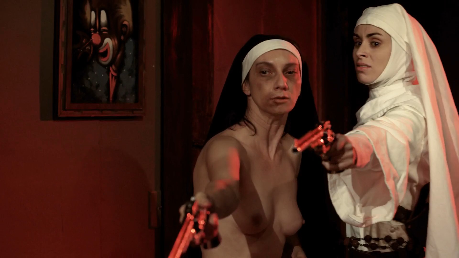 Asun Ortega, Tiffany Cache, etc - Nude Nuns with Big Guns (2010) HD 1080p.